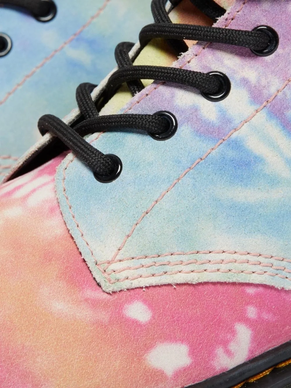 Doc Martens Boots Youth 1460 Rainbow Tie Dye Suede Size US 5 Y2K Pride EUC